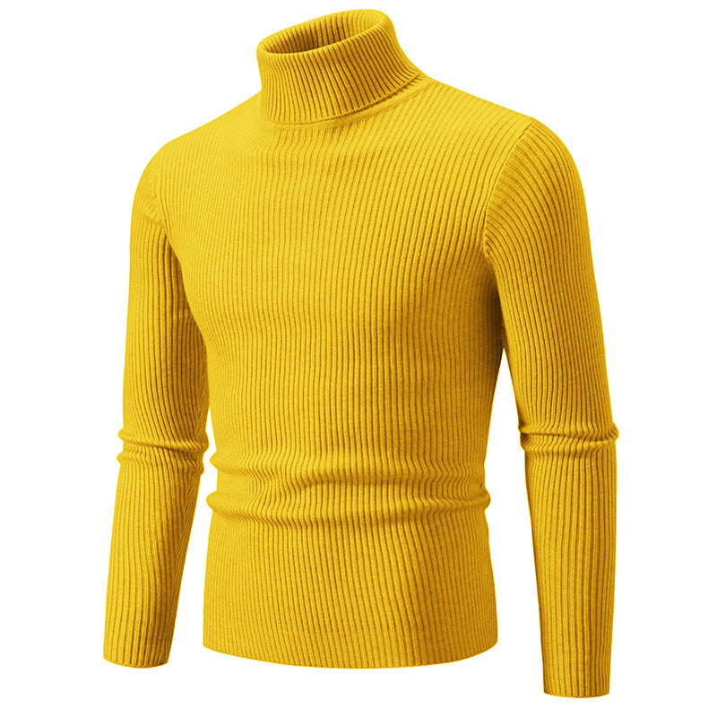 Elegant turtleneck sweater for men in durable knit material Lune London