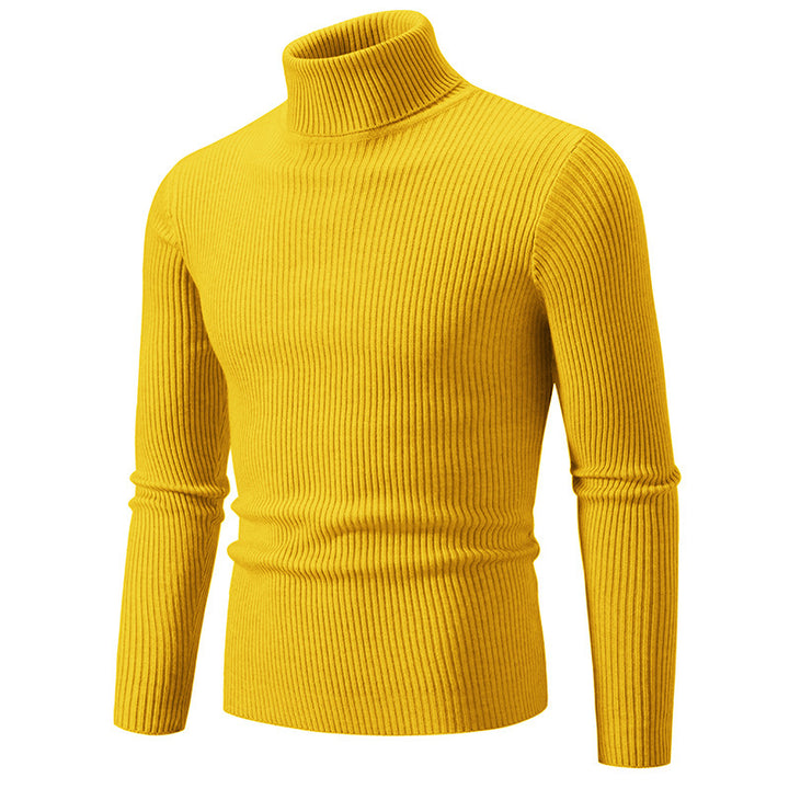 Elegant turtleneck sweater for men in durable knit material Lune London