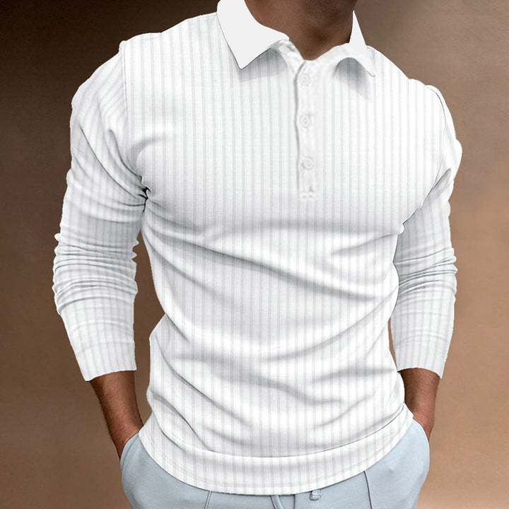 Men's Long Sleeve Polo Lune London