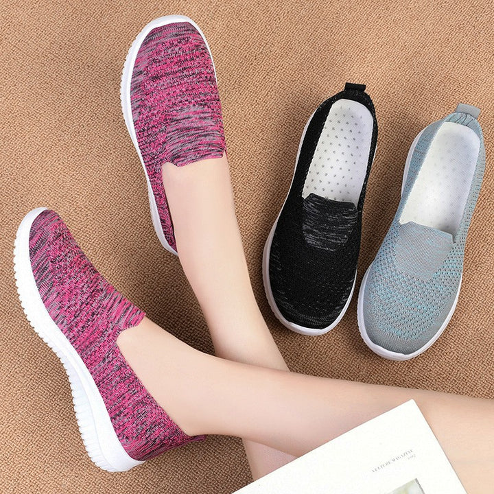 Women's slip-on sports sneakers with breathable material upper and non-slip sole Lune London