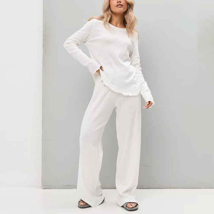 Ladies soft fabric lounge outfit Lune London