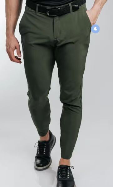 Slim-fit suit pants for men with elastic waistband and convenient pocket arrangement Lune London