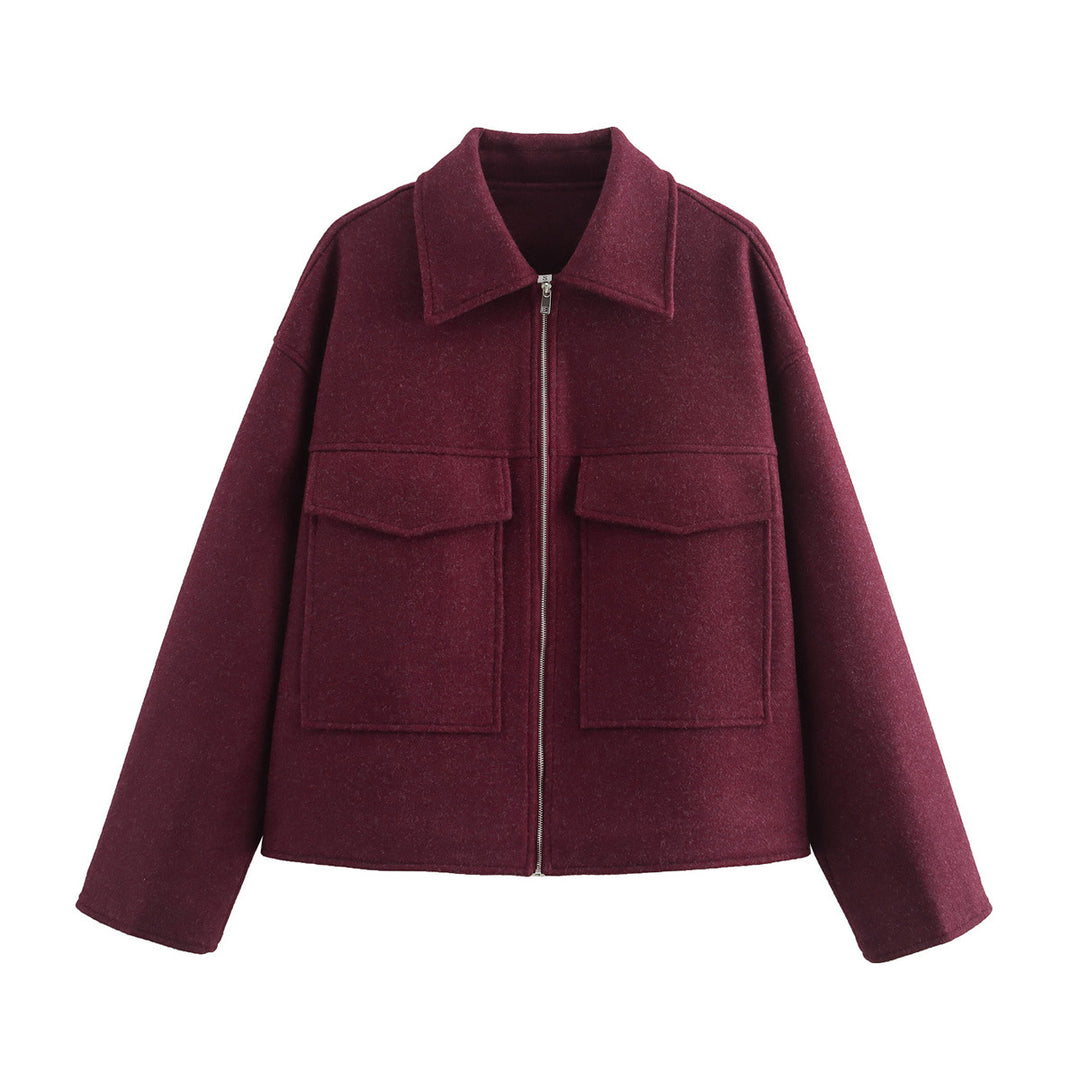 Cropped utility jacket for women with large pockets and modern cut Lune London