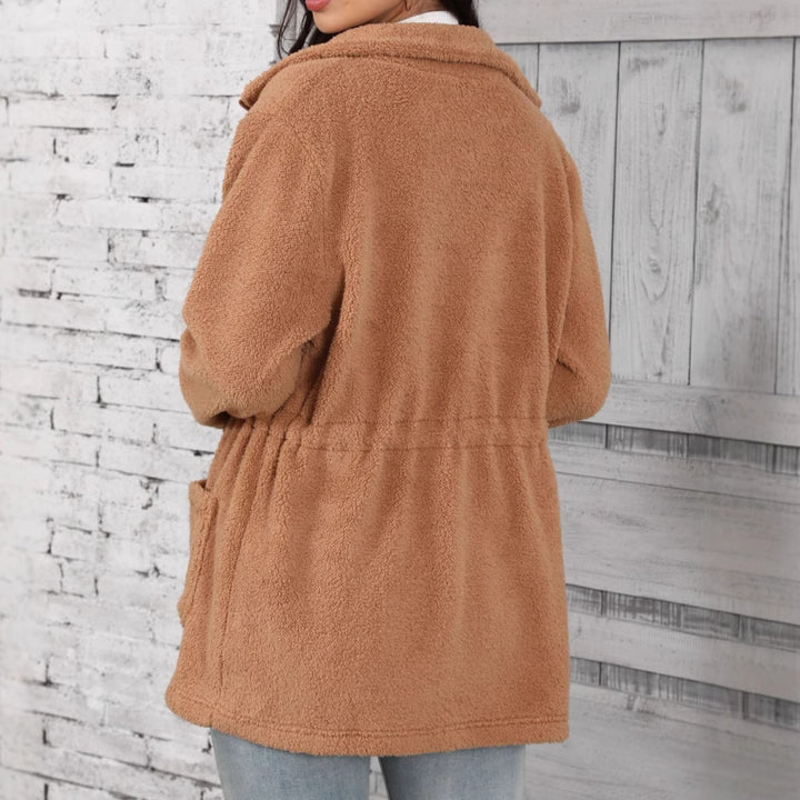 Fleece jacket for women with adjustable waist and practical pockets Lune London