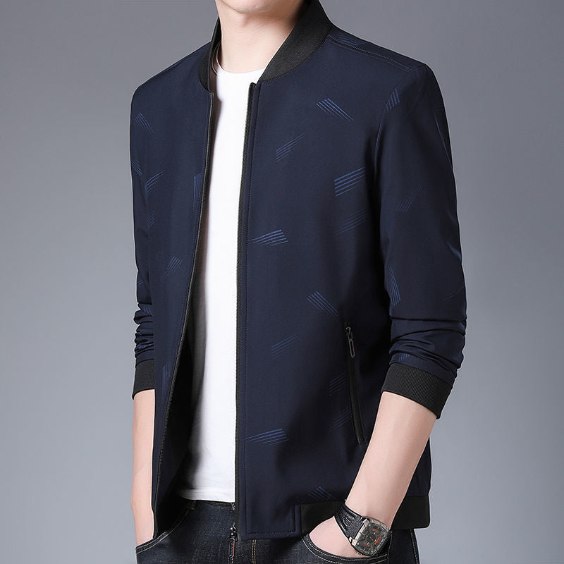 Trendy plaid jacket for men with a casual fit and practical zippered pockets Lune London