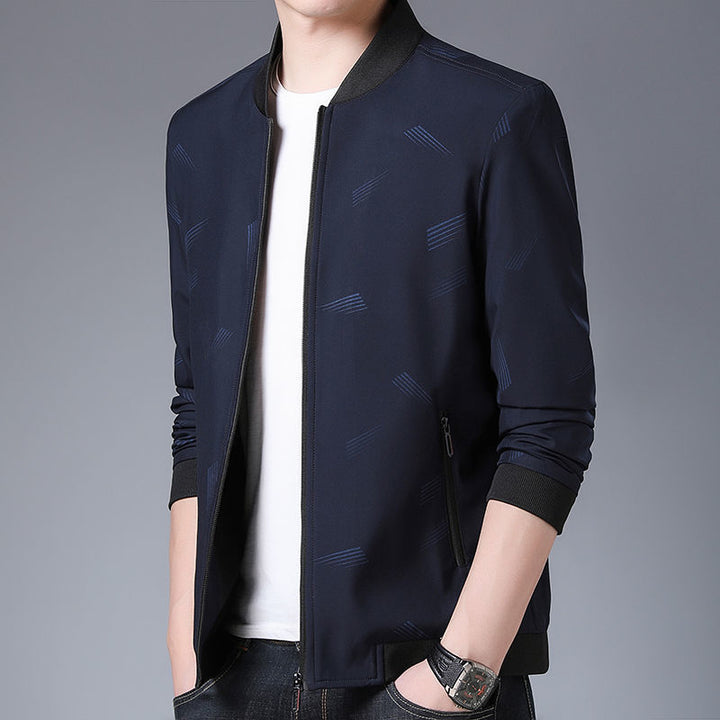 Trendy plaid jacket for men with a casual fit and practical zippered pockets Lune London