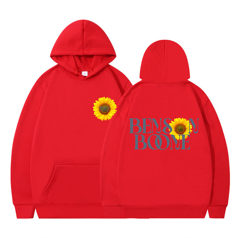 Women's hoodie with unique sunflower design and comfortable fit Lune London