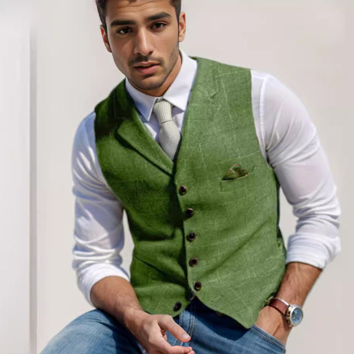 Men's stylish elegant vest in fine fabric Lune London