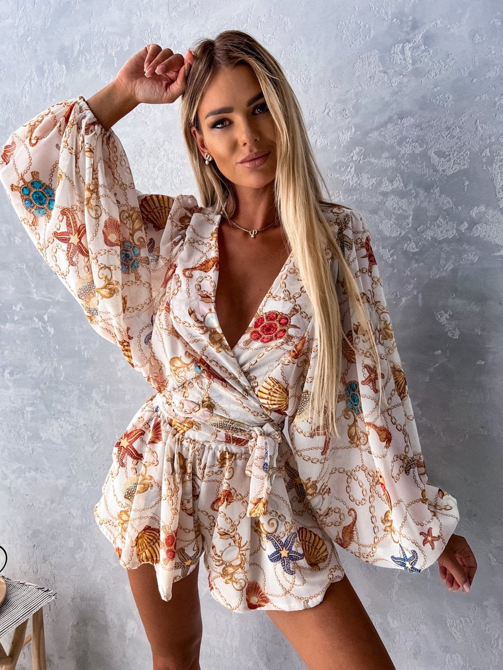 Women Elegant Bohemian Printed Dress Jumper Lune London