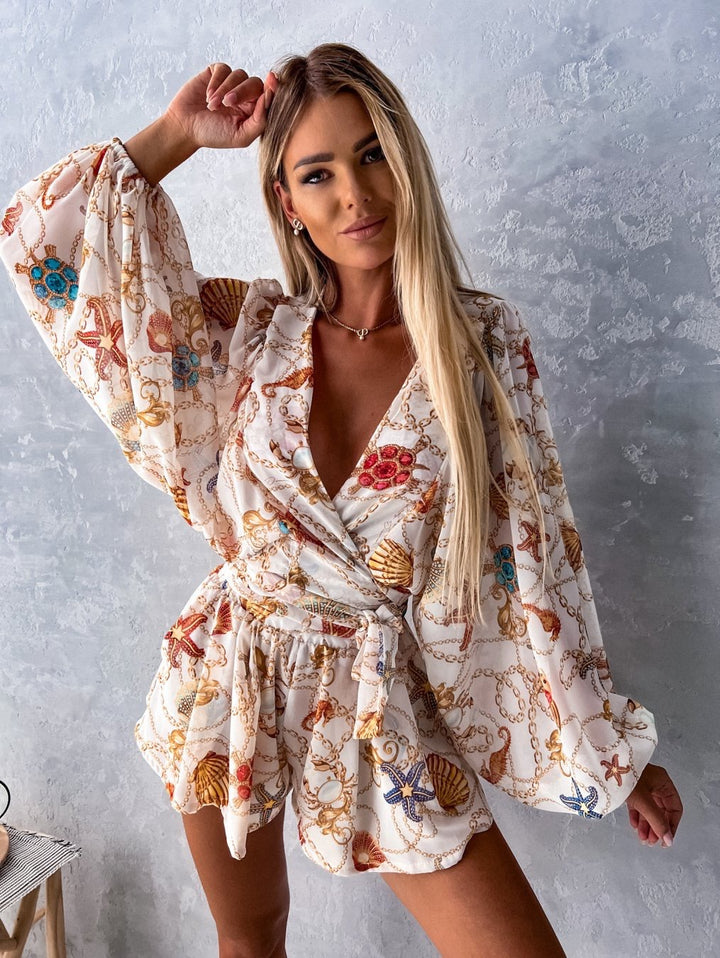 Women Elegant Bohemian Printed Dress Jumper Lune London