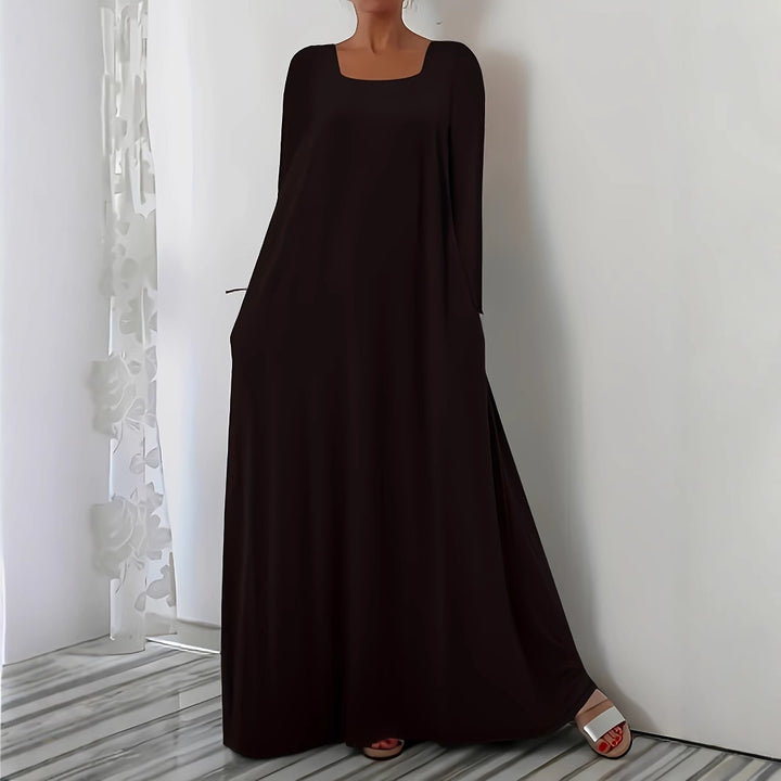 Lune London Loose Maxi Dress for Women with Practical Pockets