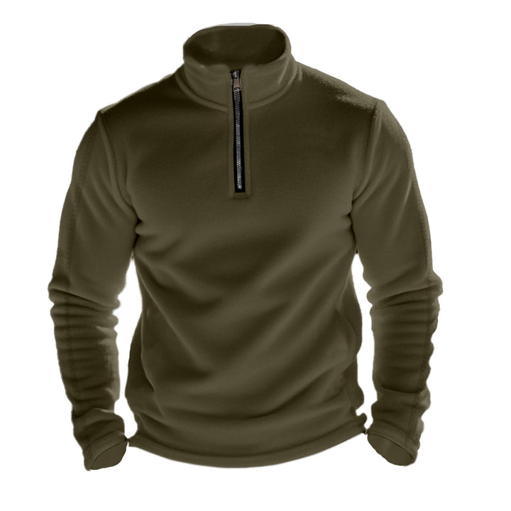 Men's fleece pullover with high collar Lune London