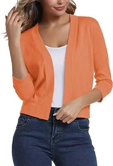 Ladies casual cardigan with open front and 3/4 sleeves Lune London