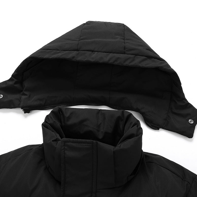 Ladies long down jacket with high collar and windproof properties Lune London