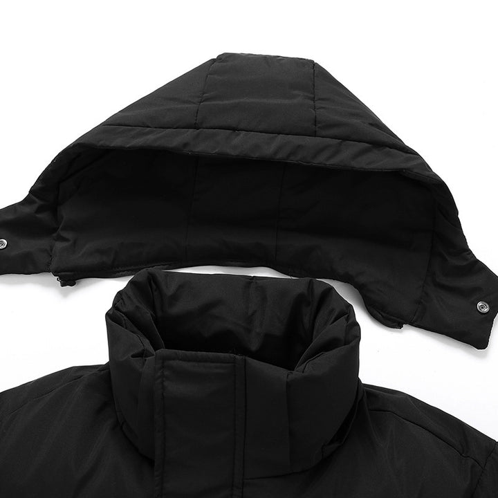 Ladies long down jacket with high collar and windproof properties Lune London