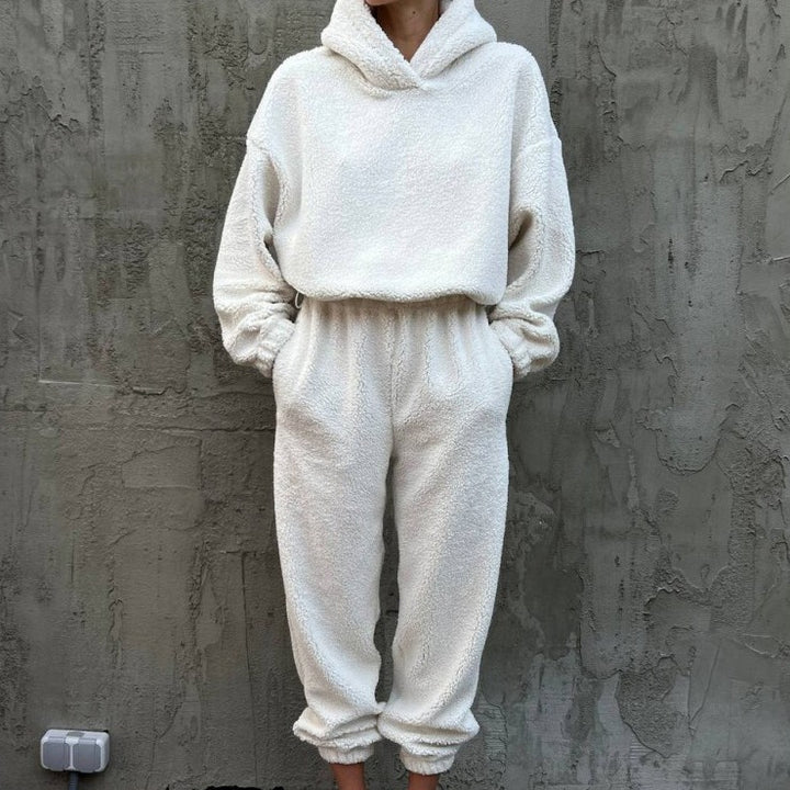 Lune London Soft Faux Fur Loungewear Set for Women