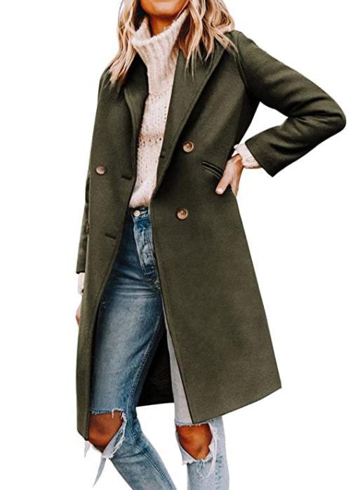 Timeless and elegant trench coat for women with a double row of buttons and modern fit Lune London