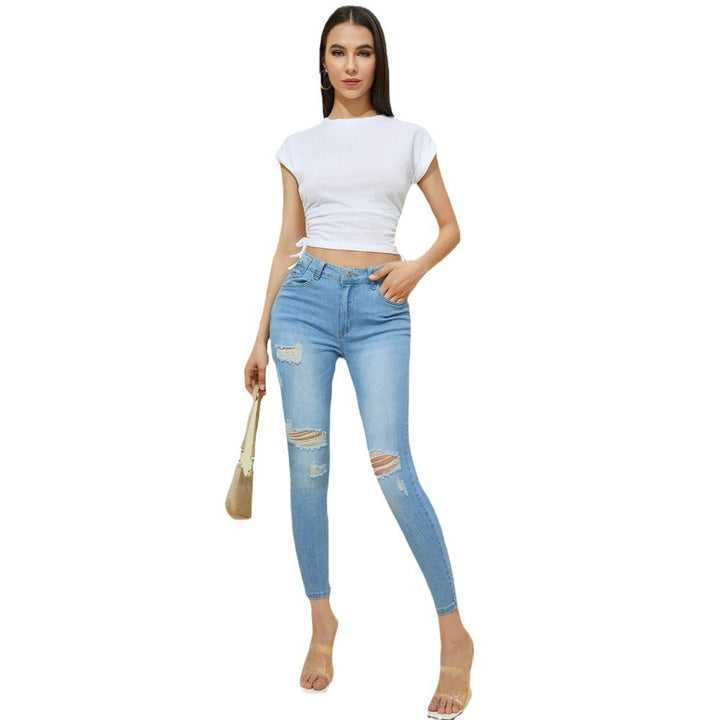 Top court ajusté pour femmes en mélange de coton de haute qualité Chic & Stil