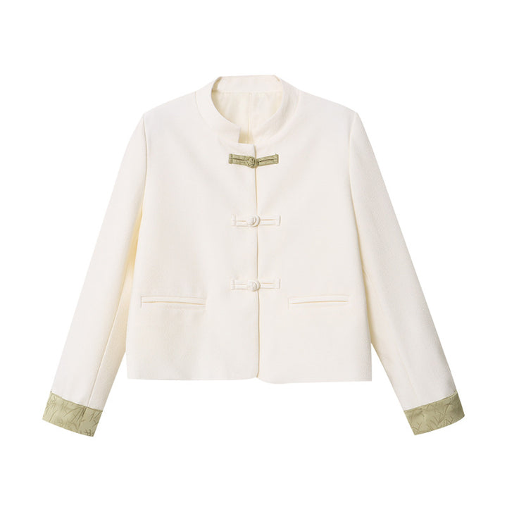 Women's elegant short jacket with decorative buttons Chic & Stil