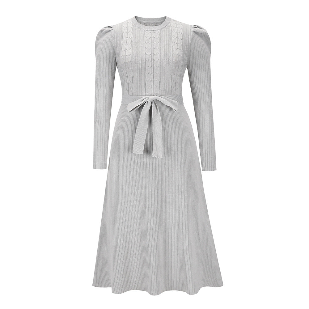 Lune London | Knitted Midi Dress with Round Neckline