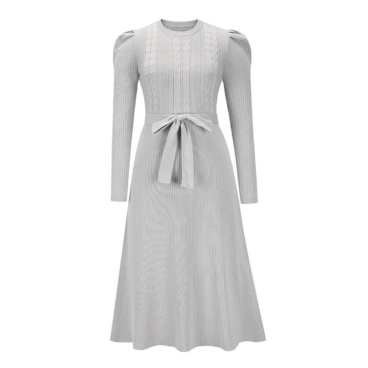 Lune London | Knitted Midi Dress with Round Neckline