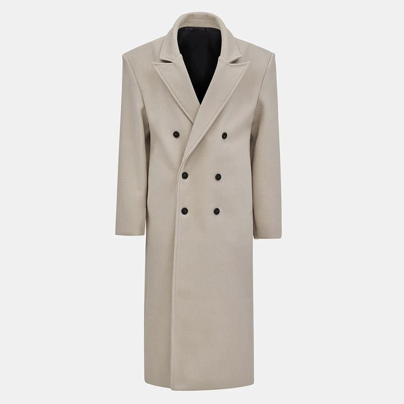 Manteau en laine pour femmes élégant à double boutonnage Chic & Stil