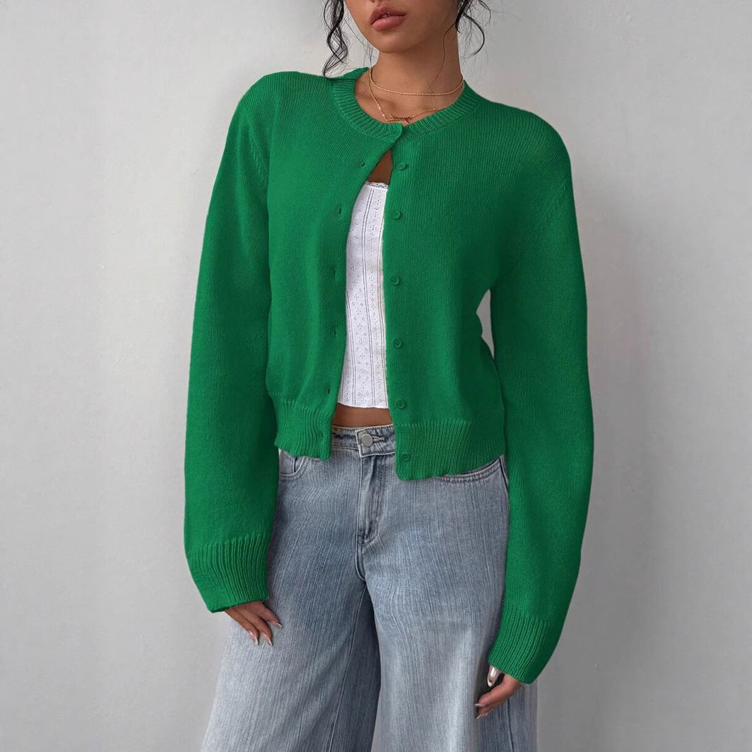 Ladies casual knit vest with buttons Lune London