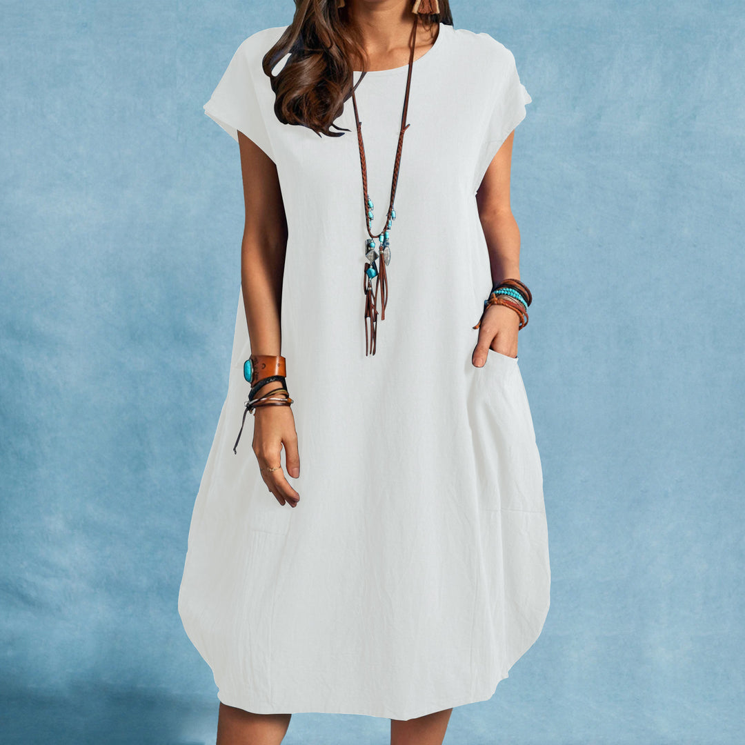 Airy summer dress for women with practical pockets and modern cut Lune London