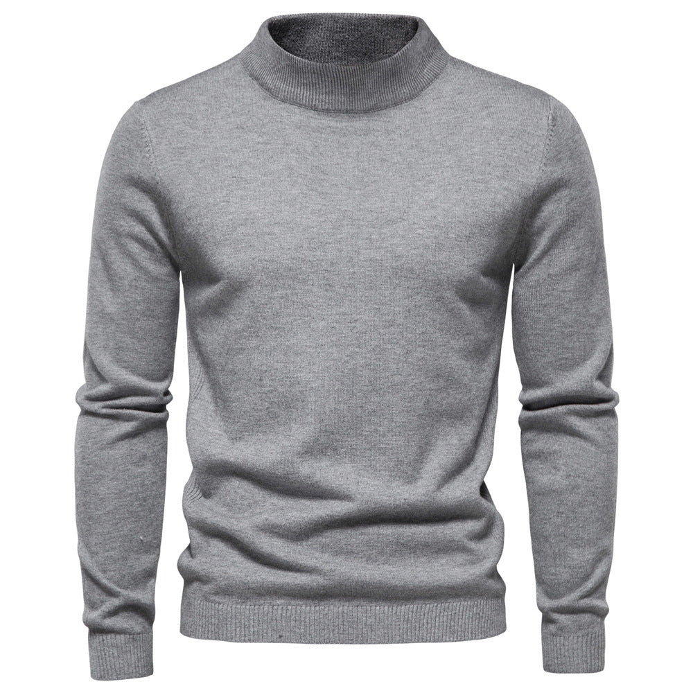 Men's Elegant Rollneck Sweater in High Quality Wool Lune London