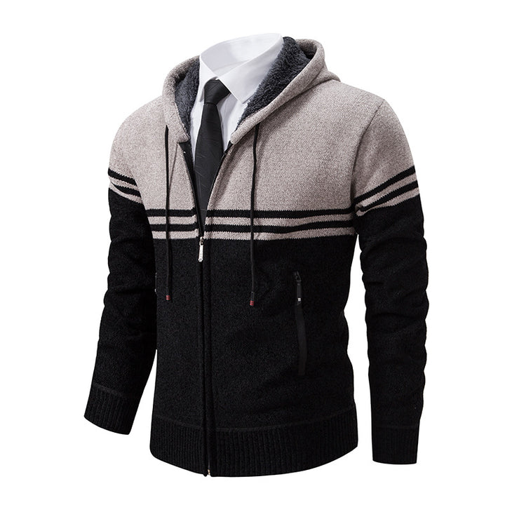 Trendy hooded jacket for men with structured design and features Lune London