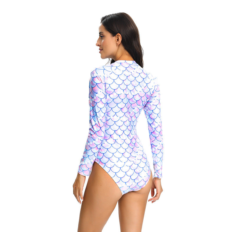 Swimsuit women UV protection long sleeves and zipper Lune London