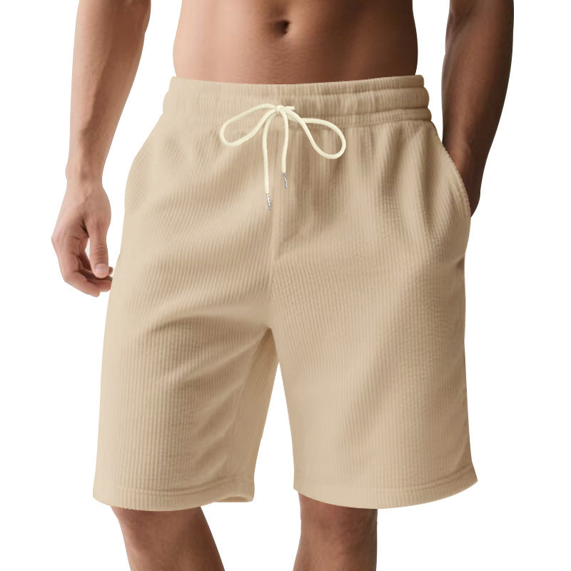 Men's breathable sport shorts with elastic waistband and drawstring Lune London