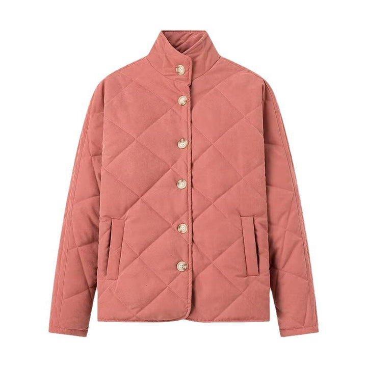 Veste matelassée pour femmes avec col montant à la mode et poches pratiques Chic & Stil