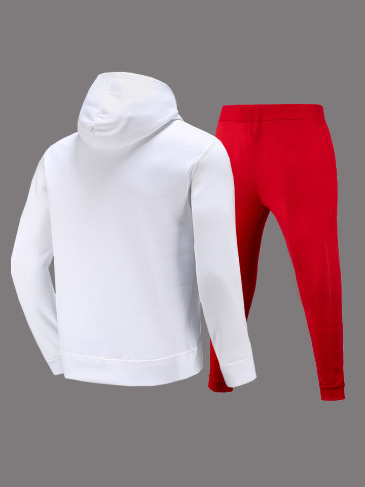 Men's hoodie and jogging pants set with a striking graphic element Lune London