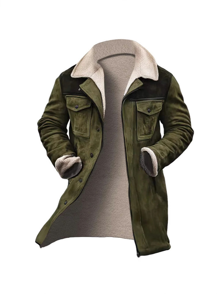 First-class suede jacket for men with teddy lining Lune London