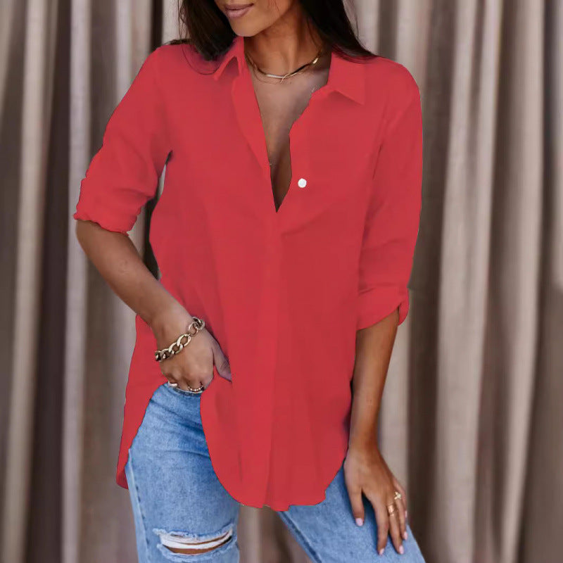 Lune London Casual Button-Up Shirt for Women