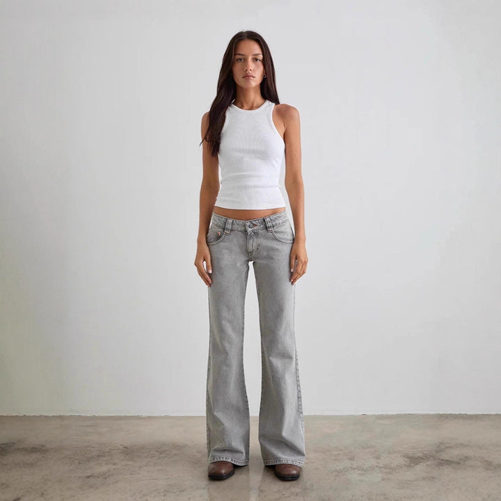 Women's bootcut jeans with high waist and trendy cut Lune London