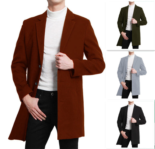 Elegant long jacket for men with modern cut and double row of buttons Lune London