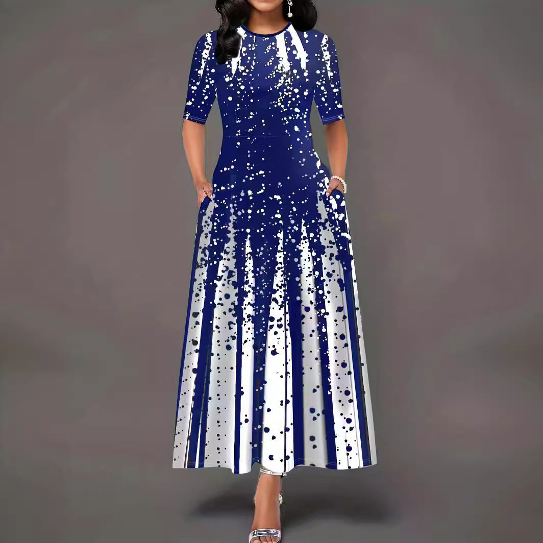 Maxi dress for women with elegant gradient colors Lune London