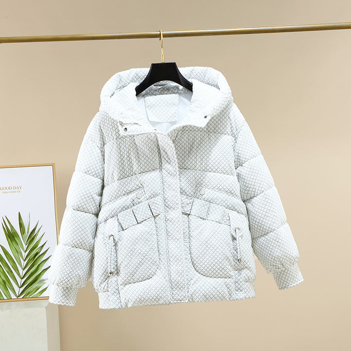 Ladies Lightweight Padded Jacket with Practical Pockets and Hood Lune London
