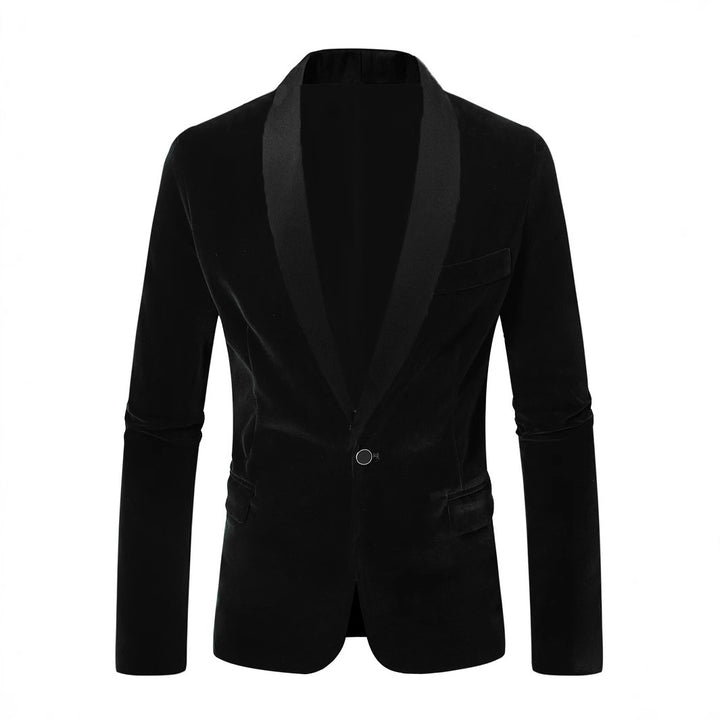 Elegant velvet jacket for men with satin finish Lune London