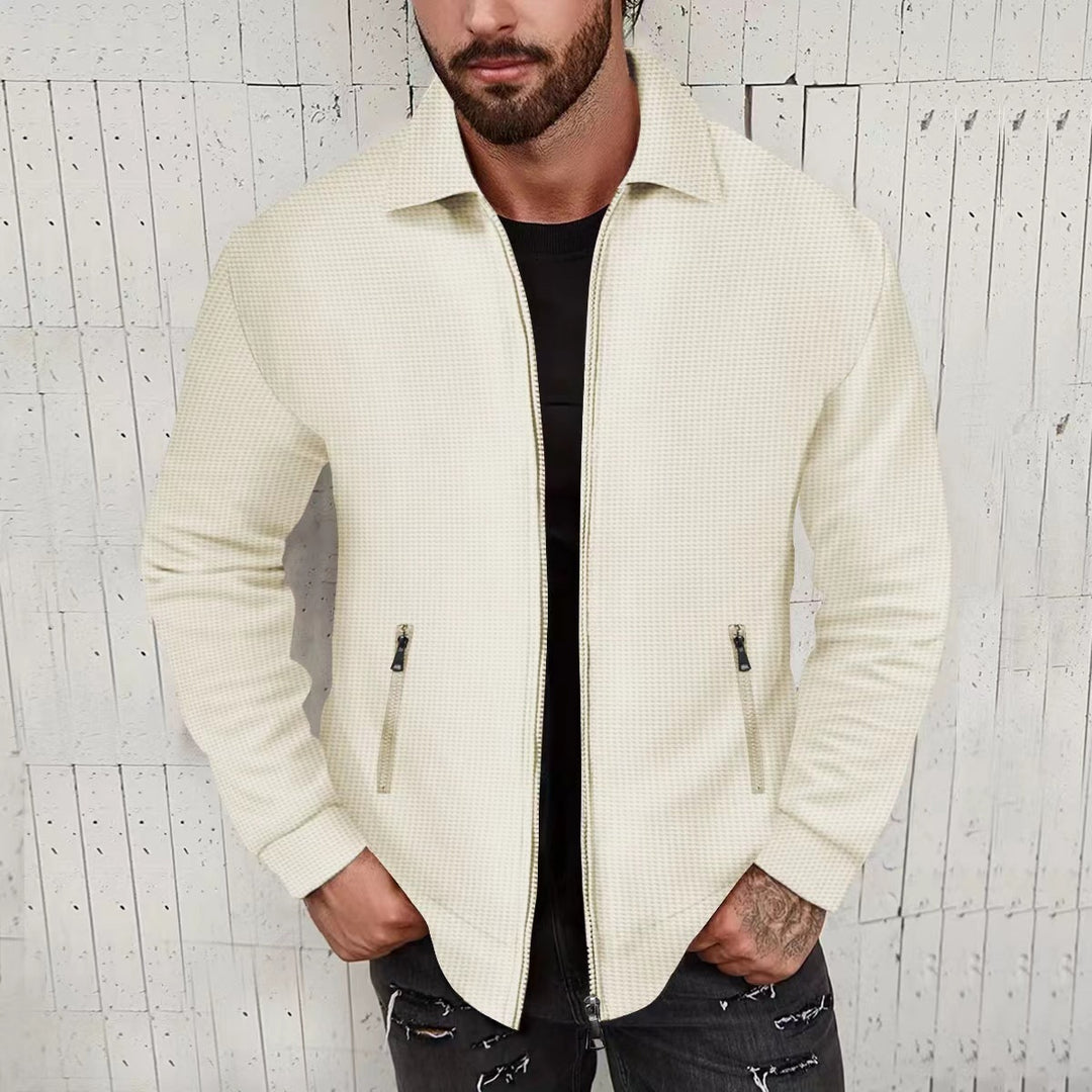 Veste matelassée tendance pour hommes avec col montant et poches zippées latérales Lune London