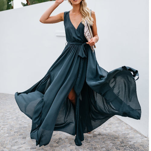 Ladies Elegant Maxi Dress Lune London