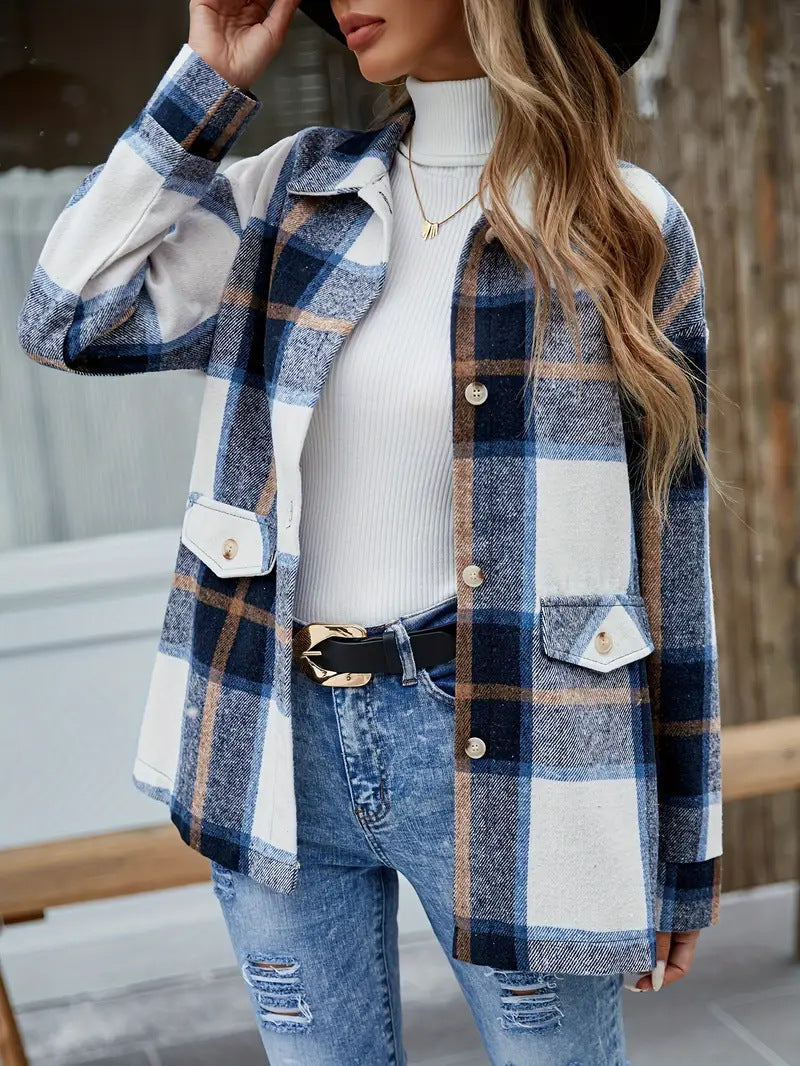 Lune London women's plaid overshirt