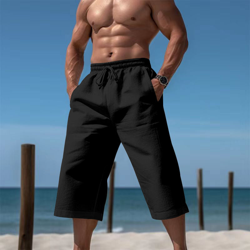 Casual beach shorts for men with elastic waistband and practical side pockets Lune London