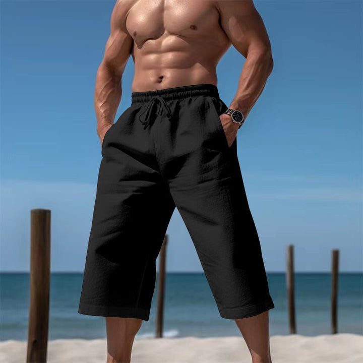 Casual beach shorts for men with elastic waistband and practical side pockets Lune London