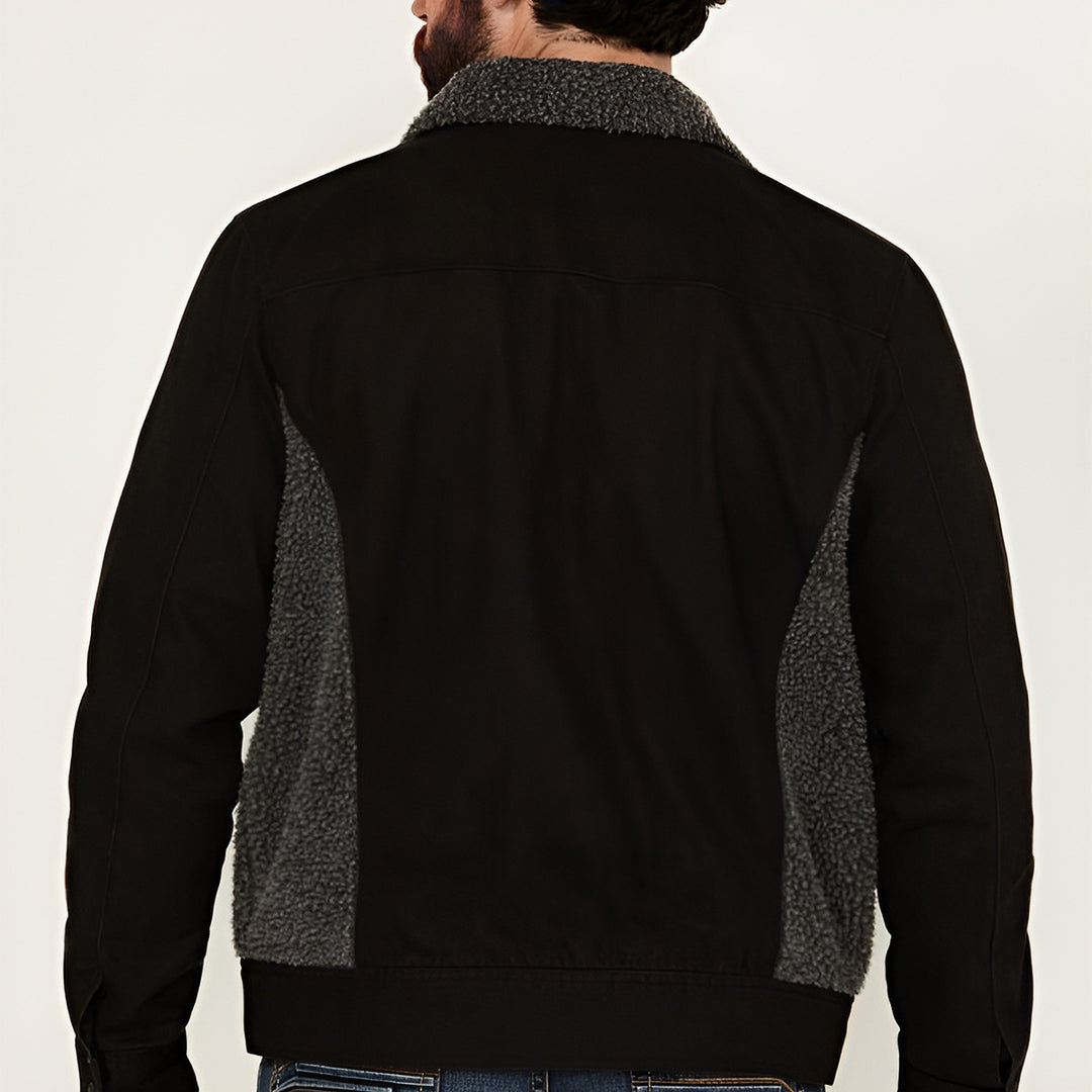 Casual fleece jacket for men with structured collar Lune London