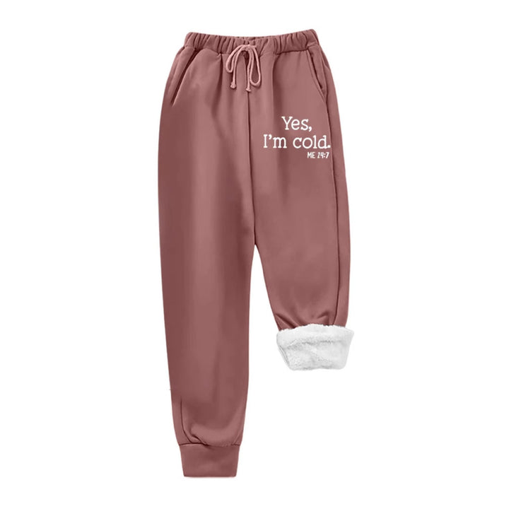 Pantalon de jogging pour femmes avec doublure intérieure en peluche Chic & Stil