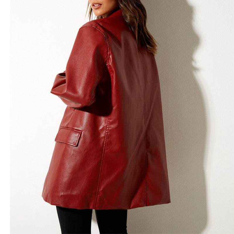 Lune London Elegant Leather Jacket for Women