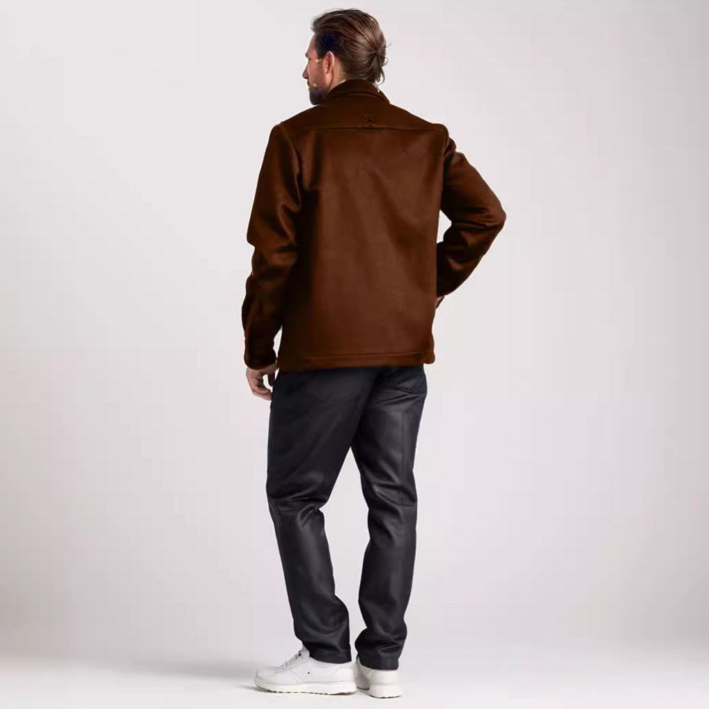 Wool jacket for men with practical chest pocket Lune London